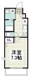 ミレネール中原B棟の物件間取画像